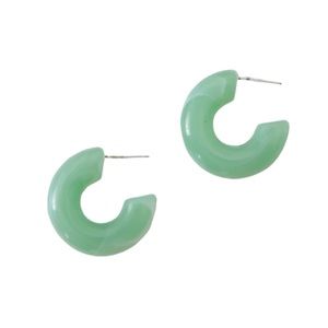 Marbled Retro Teal Hoops